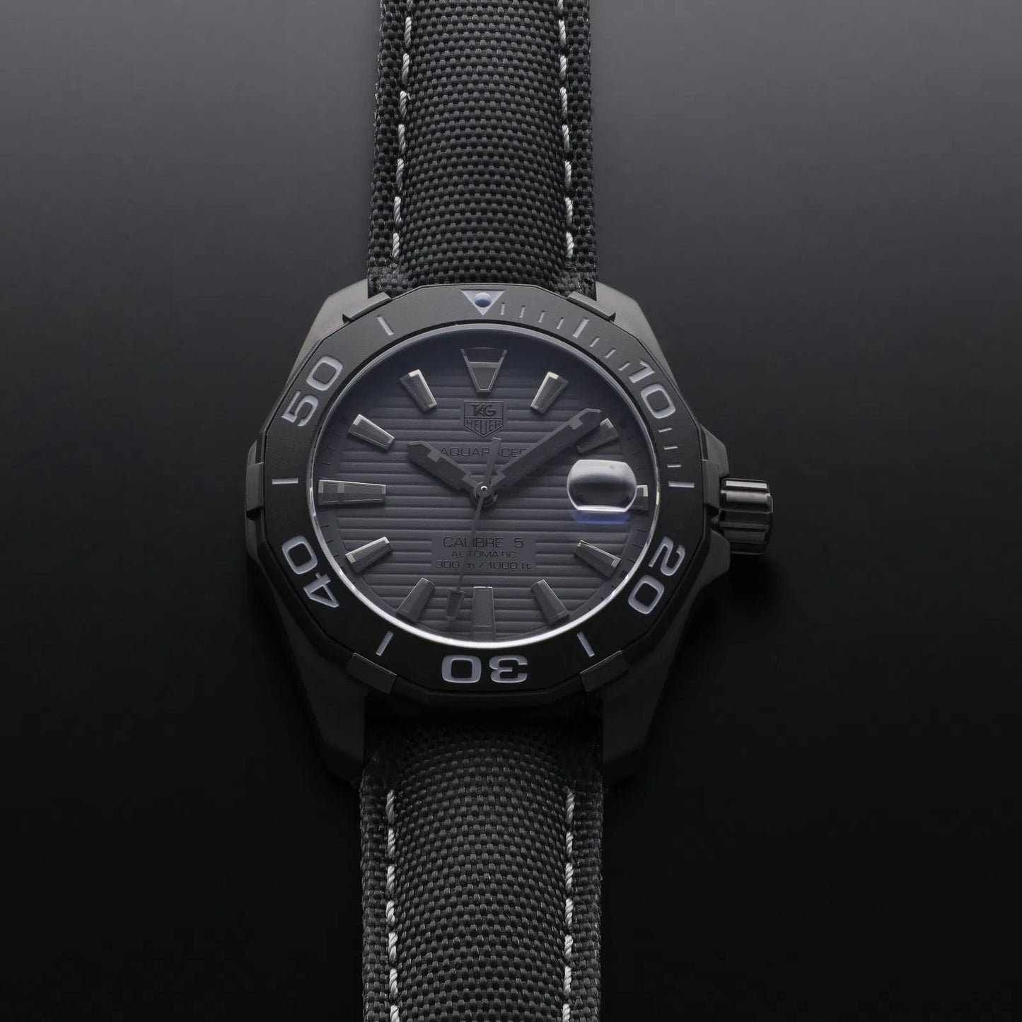 TAG Heuer Aquaracer WAY218B.FC6364 automatico 41mm titanio PVD quadrante grigio edizione limitata