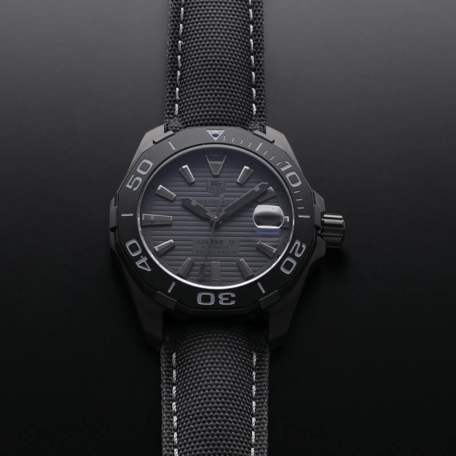 TAG Heuer Aquaracer WAY218B.FC6364 automatico 41mm titanio PVD quadrante grigio edizione limitata