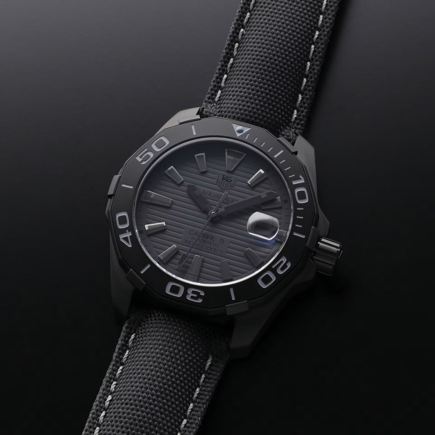 TAG Heuer Aquaracer WAY218B.FC6364 automatico 41mm titanio PVD quadrante grigio edizione limitata