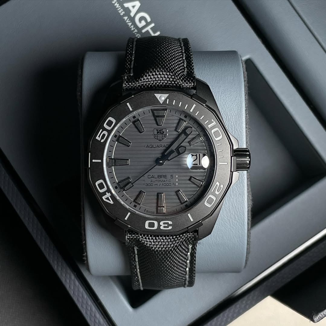 TAG Heuer Aquaracer WAY218B.FC6364 automatico 41mm titanio PVD quadrante grigio edizione limitata