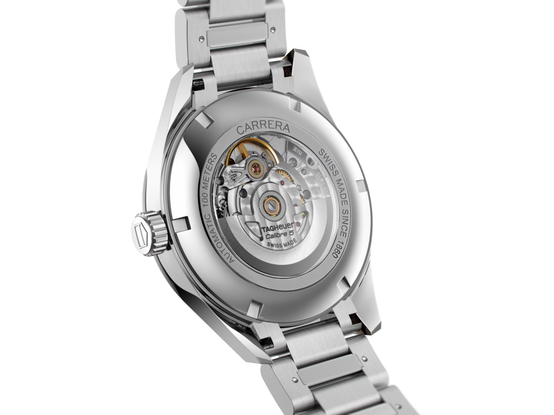 TAG Heuer Carrera WAR201C.BA0723 – Automatico Swiss Made, 41mm, acciaio, quadrante nero con dettagli oro rosa, vetro zaffiro

