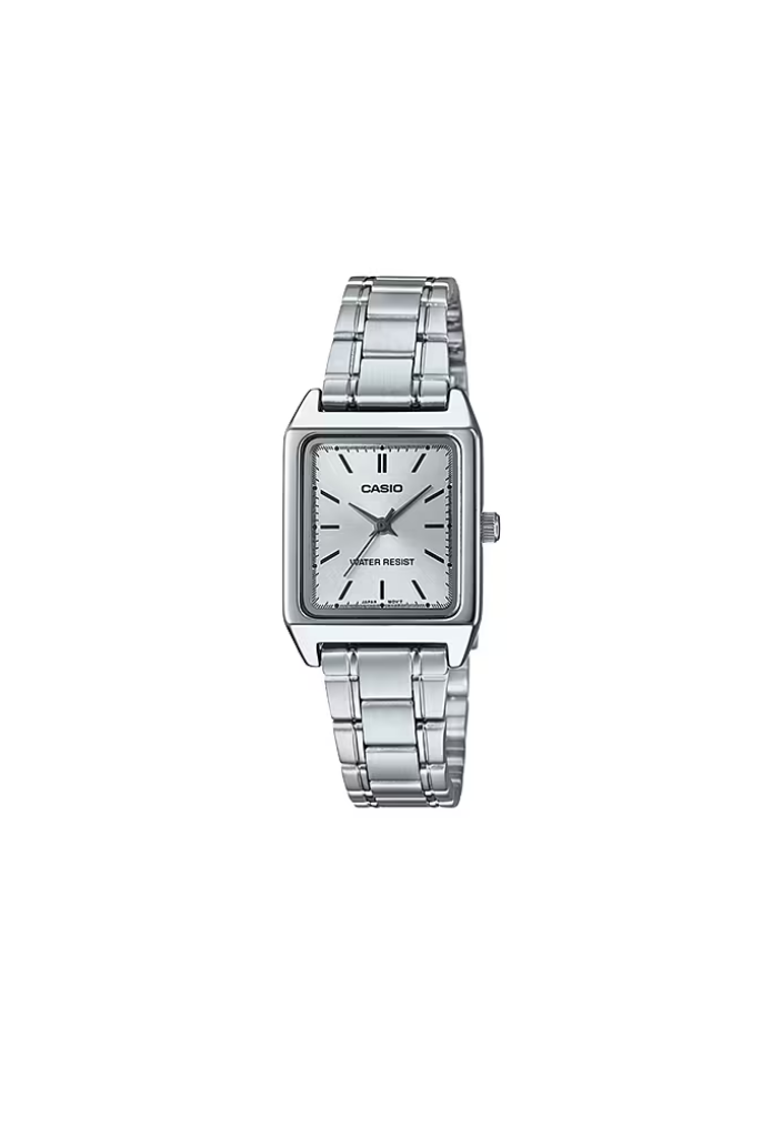 Orologio Casio tank LTP-V007 - silver dial