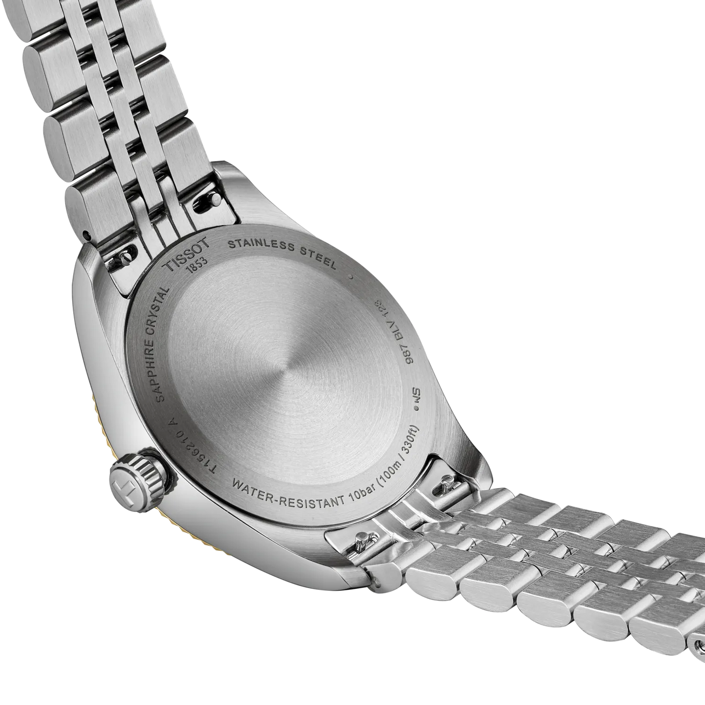 Tissot Ballade 34mm quarzo Swiss Made quadrante argento acciaio e oro T156.210.22.031.00