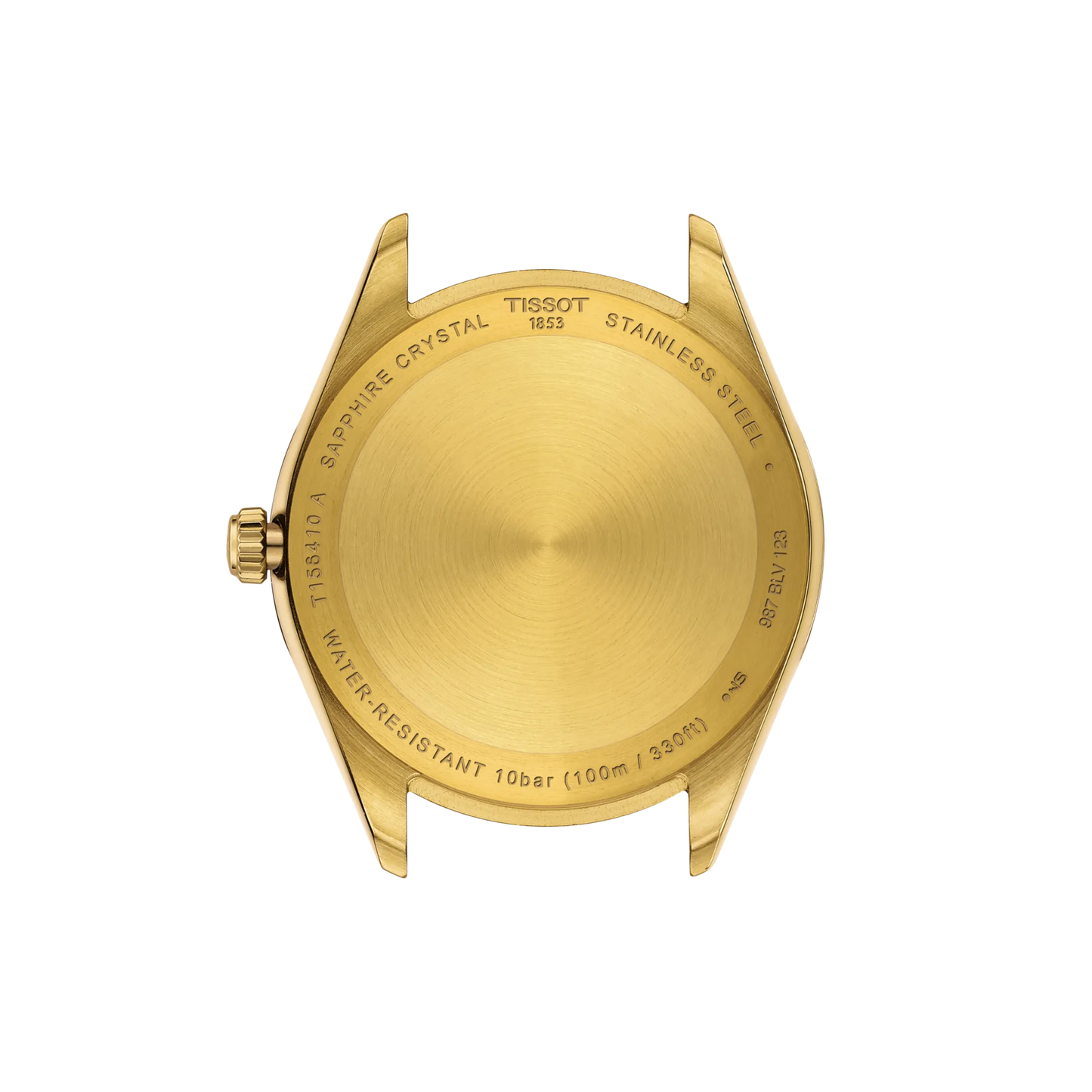 Orologio Tissot Ballade 40mm  T156.410.33.051.00 oro giallo quadrante nero movimento quarzo zaffiro antigraffio
