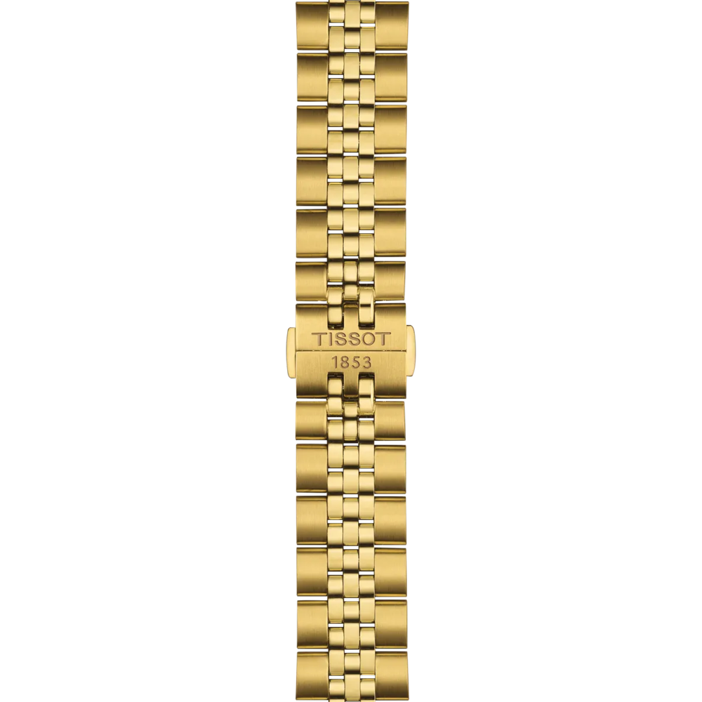 Orologio Tissot Ballade 40mm  T156.410.33.051.00 oro giallo quadrante nero movimento quarzo zaffiro antigraffio