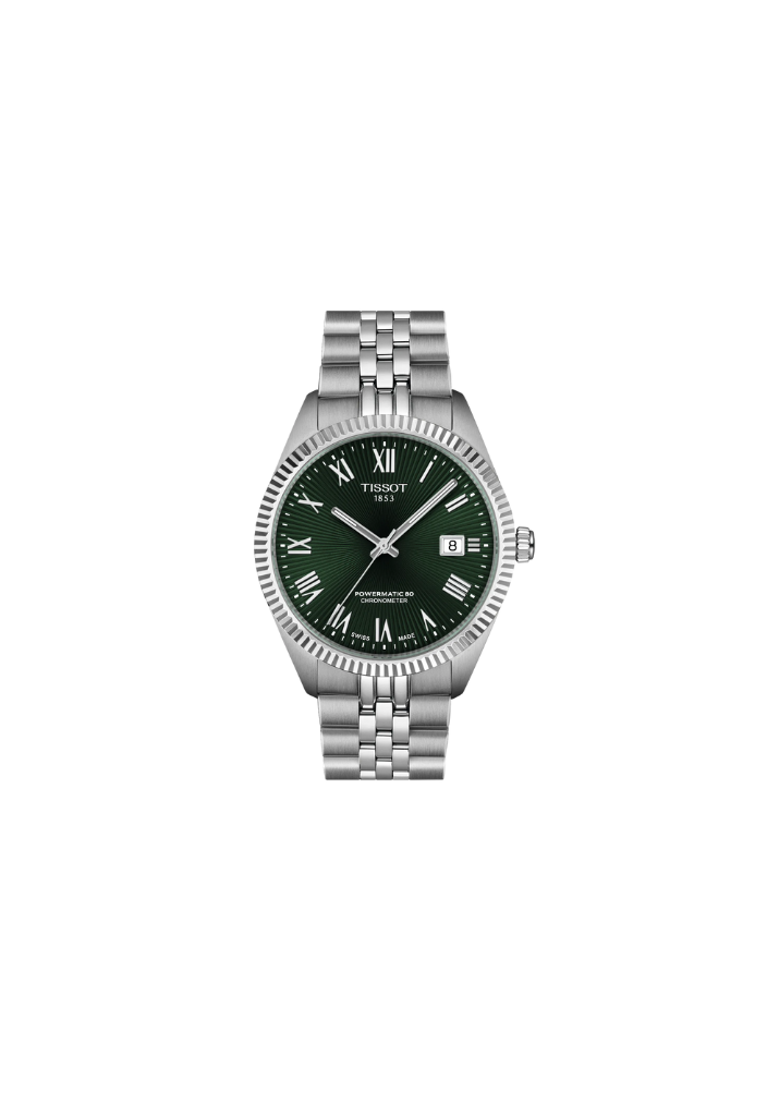 Tissot Ballade COSC Automatic Swiss Made Verde 39mm T156.408.11.093.00 – orologio uomo acciaio, movimento Powermatic 80 certificato COSC, quadrante verde, vetro zaffiro antigraffio, fondello a vista, bracciale intercambiabile.