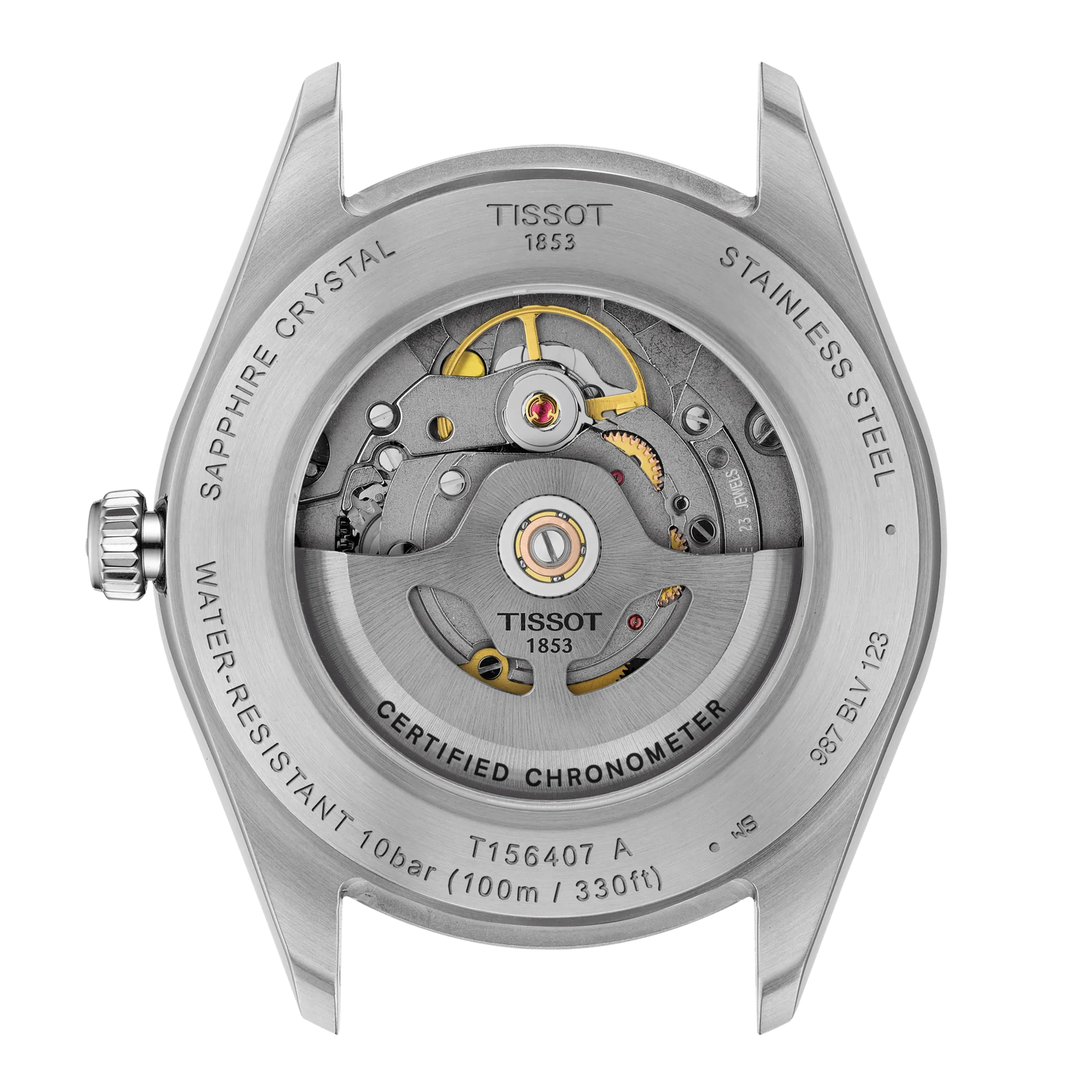 Tissot Ballade COSC Automatic Swiss Made Argento/Oro 39mm T156.408.22.033.00 – orologio uomo bicolore, movimento Powermatic 80 certificato COSC, quadrante argento, vetro zaffiro antigraffio, fondello a vista, bracciale PVD oro.