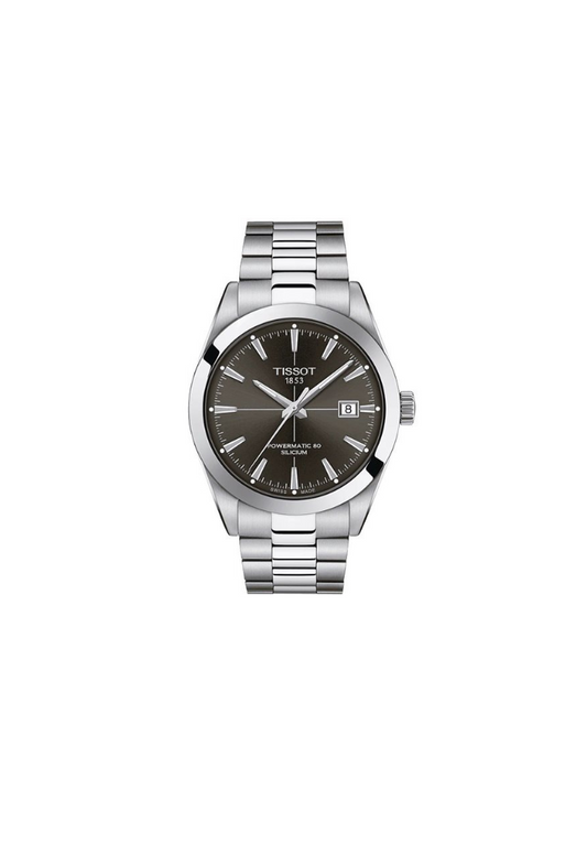 Tissot Gentleman Powermatic 80 T127.407.11.061.01 – Orologio automatico Swiss Made da 40mm con quadrante blu chiaro soleil, vetro zaffiro e bracciale in acciaio

