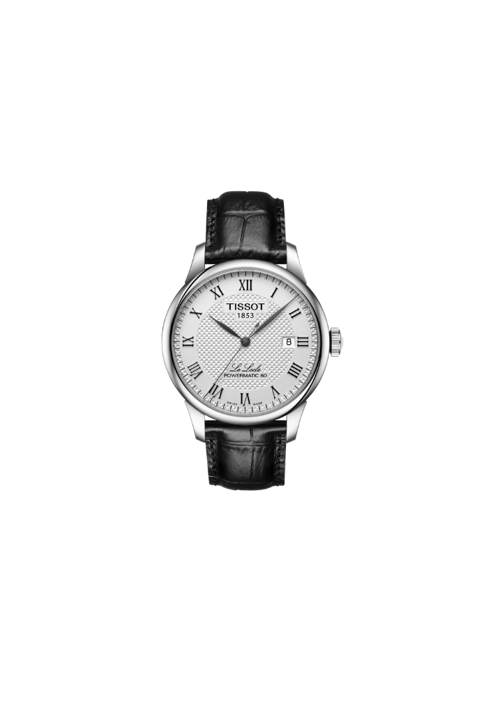 Tissot Le Locle Automatic Swiss Made 39.3mm Argento con cinturino in pelle – Codice T006.407.16.033.00, movimento automatico, vetro zaffiro, fondello trasparente