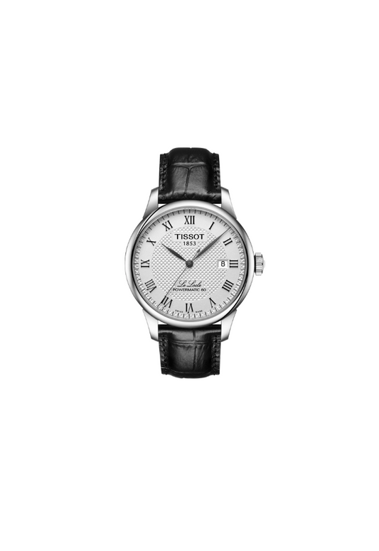 Tissot Le Locle Automatic Swiss Made 39.3mm Argento con cinturino in pelle – Codice T006.407.16.033.00, movimento automatico, vetro zaffiro, fondello trasparente