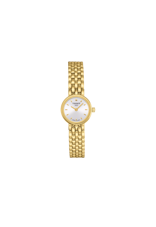 Tissot Lovely 19.5mm T058.009.33.031.00 orologio donna quarzo Swiss Made oro con vetro zaffiro antigraffio.