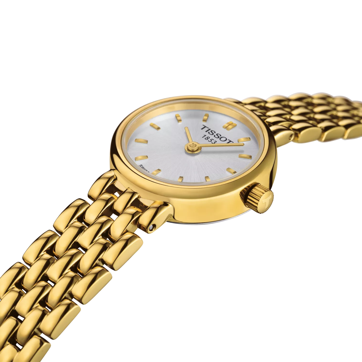 Tissot Lovely 19.5mm T058.009.33.031.00 orologio donna quarzo Swiss Made oro con vetro zaffiro antigraffio.
