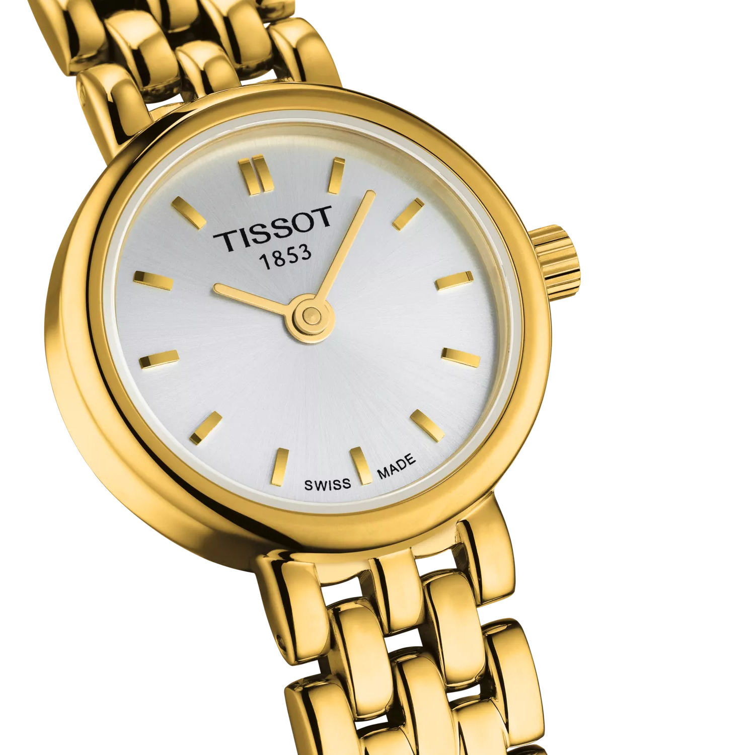 Tissot Lovely 19.5mm T058.009.33.031.00 orologio donna quarzo Swiss Made oro con vetro zaffiro antigraffio.
