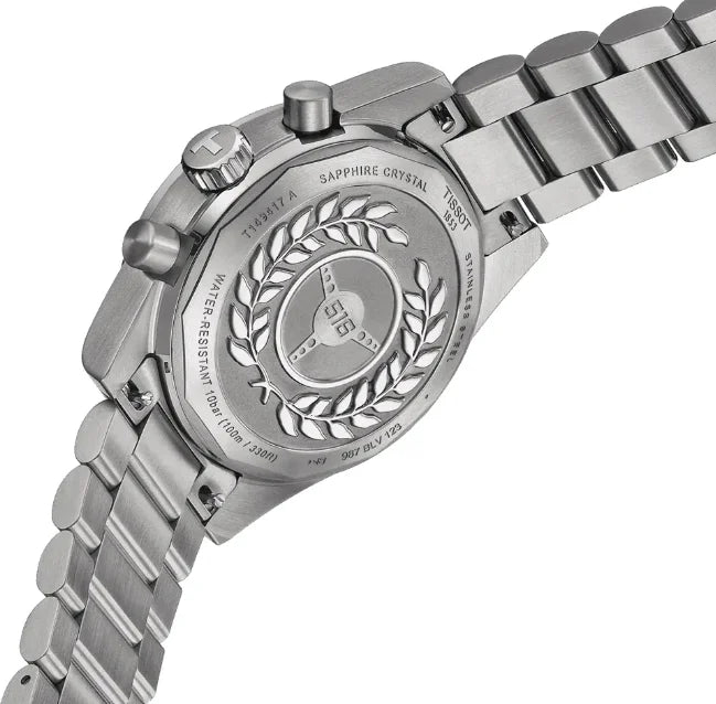 Tissot PR516 Chronograph Quarzo Swiss Made Blu Sfumato 40mm T149.417.11.041.01 con cassa in acciaio 316L, vetro zaffiro e Super-LumiNova®