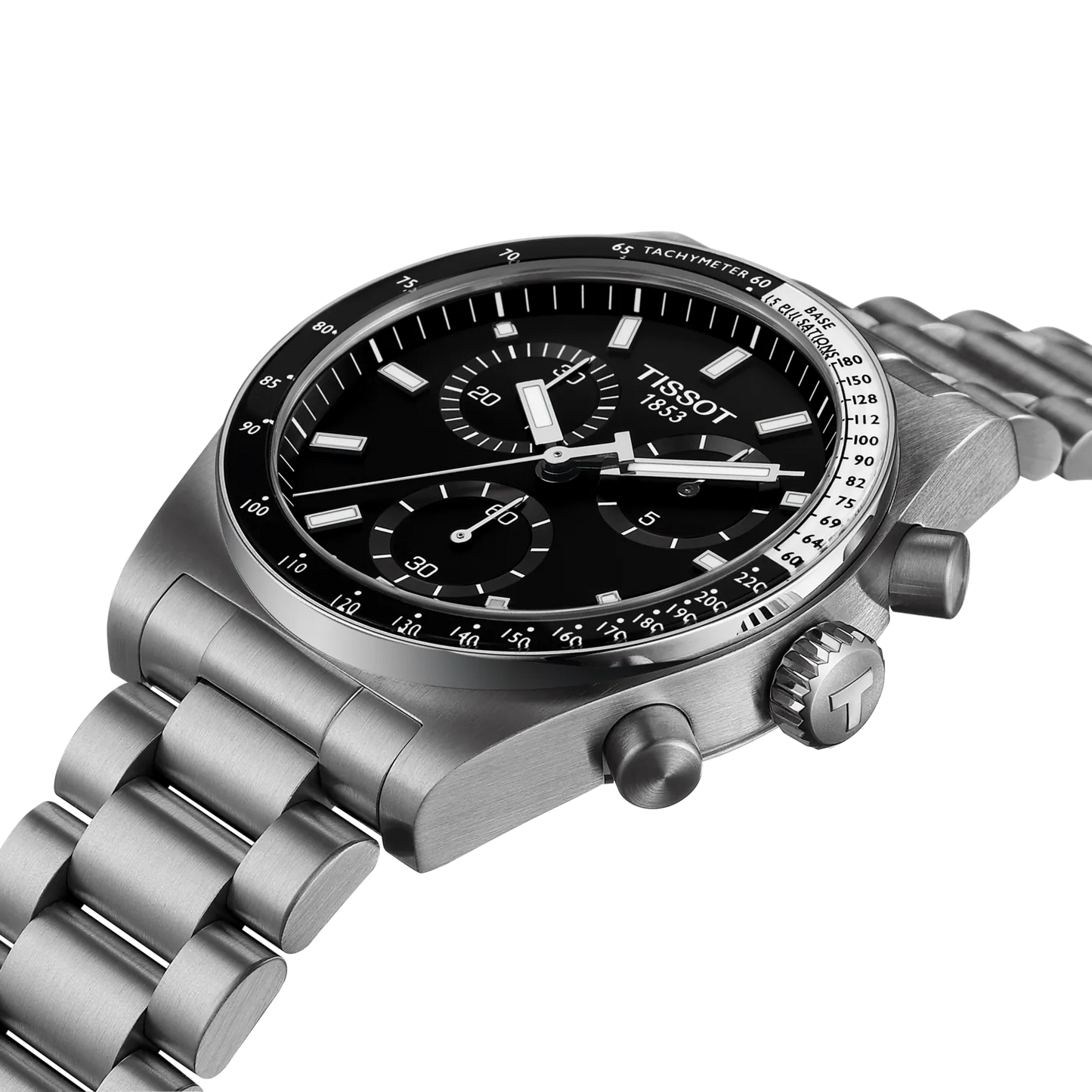 Tissot PR516 Chronograph T149.417.11.051.00 – cronografo quarzo Swiss Made nero 40mm in acciaio, vetro zaffiro antiriflesso, fondello inciso, cinturino a sgancio rapido