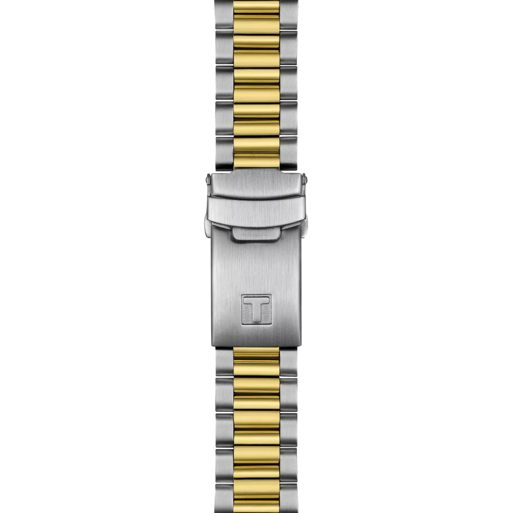 Tissot PR516 Chronograph T149.417.22.051.00 – cronografo quarzo Swiss Made nero e oro 40mm, vetro zaffiro antiriflesso, fondello inciso, cinturino intercambiabile