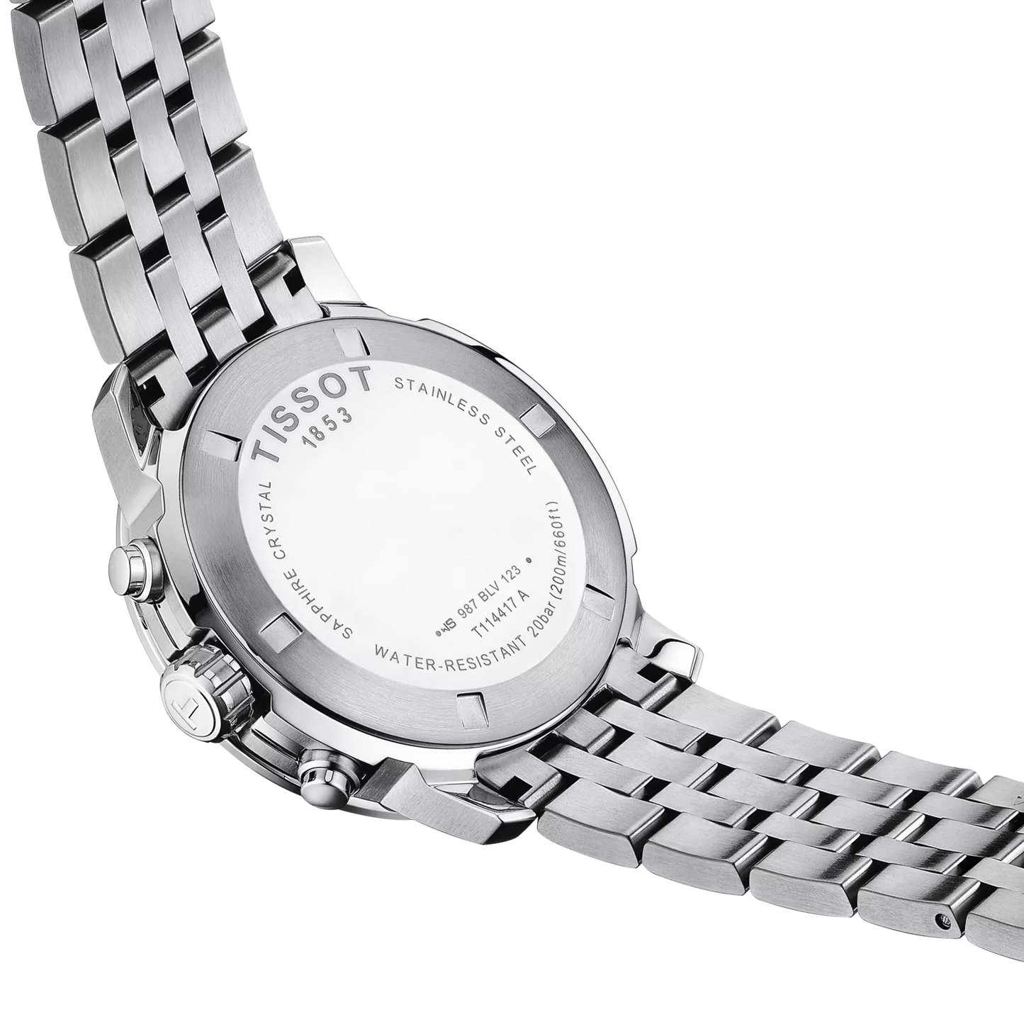 Tissot PRC 200 Chronograph Quartz Swiss Made Black Dial 43mm T114.417.11.057.00 orologio acciaio uomo