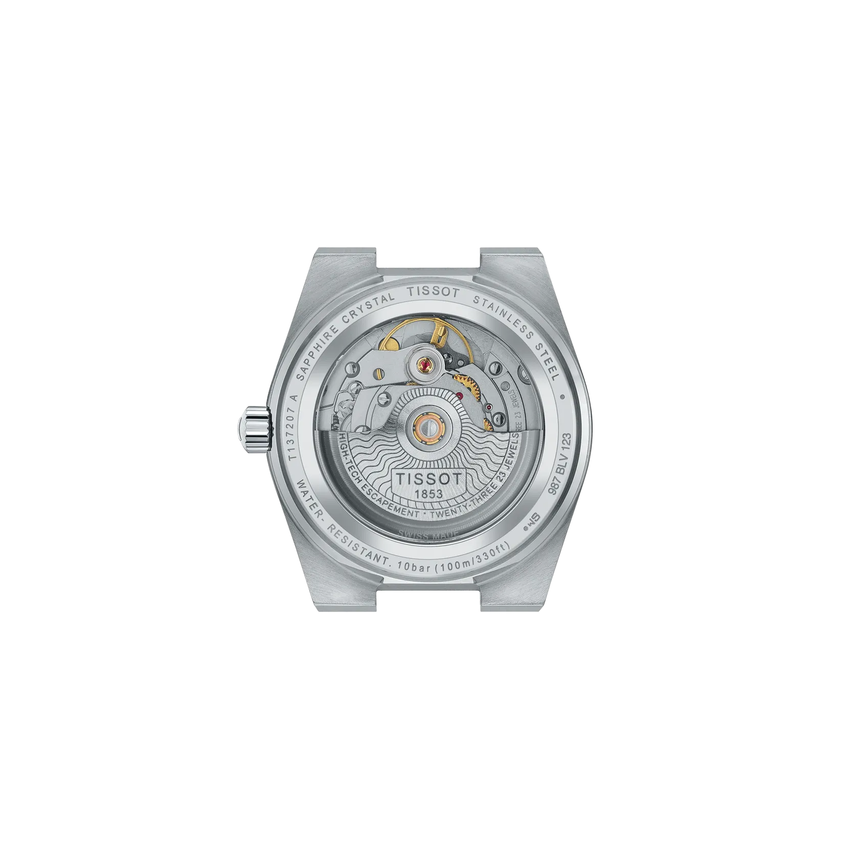 Tissot PRX 35mm automatico Swiss Made acciaio quadrante azzurro ghiaccio Ref. T137.207.11.351.00 orologio elegante con bracciale integrato