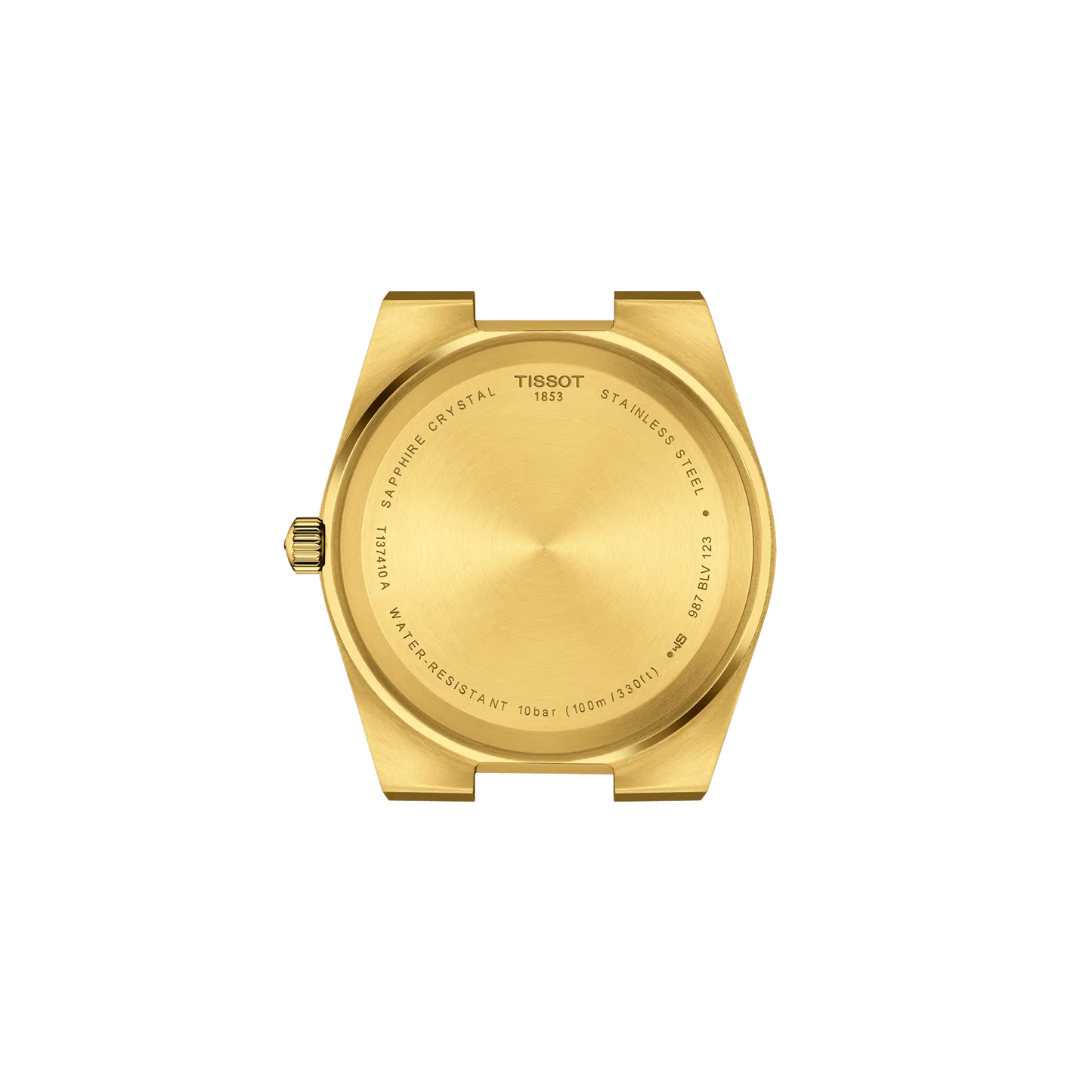 Tissot PRX 40mm quarzo Swiss Made oro quadrante champagne T137.410.33.021.00 bracciale acciaio PVD oro