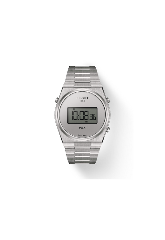 Tissot PRX Digital 40mm T137.463.11.030.00 – Orologio quarzo Swiss Made con schermo digitale e cassa acciaio argento