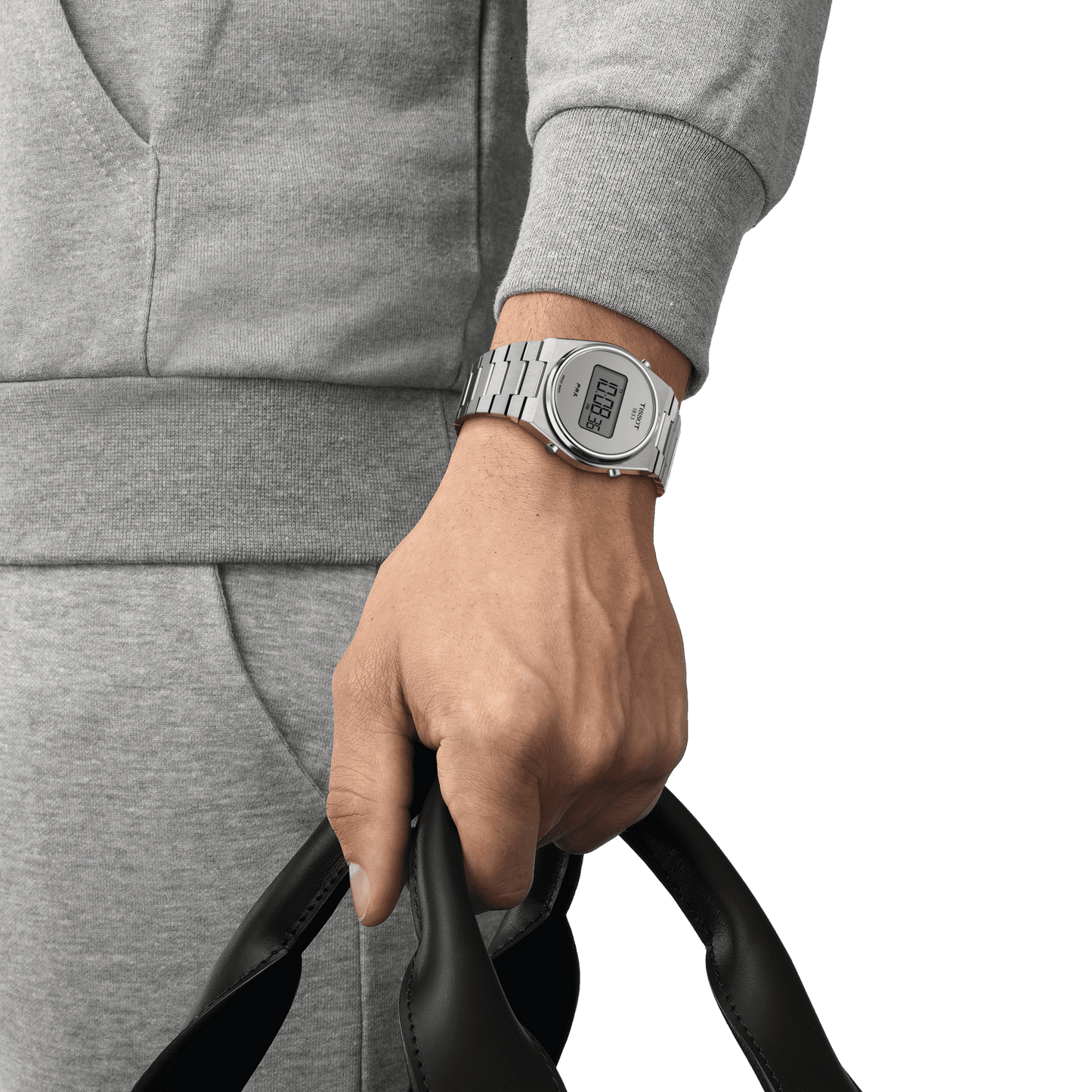 Tissot PRX Digital 40mm T137.463.11.030.00 – Orologio quarzo Swiss Made con schermo digitale e cassa acciaio argento