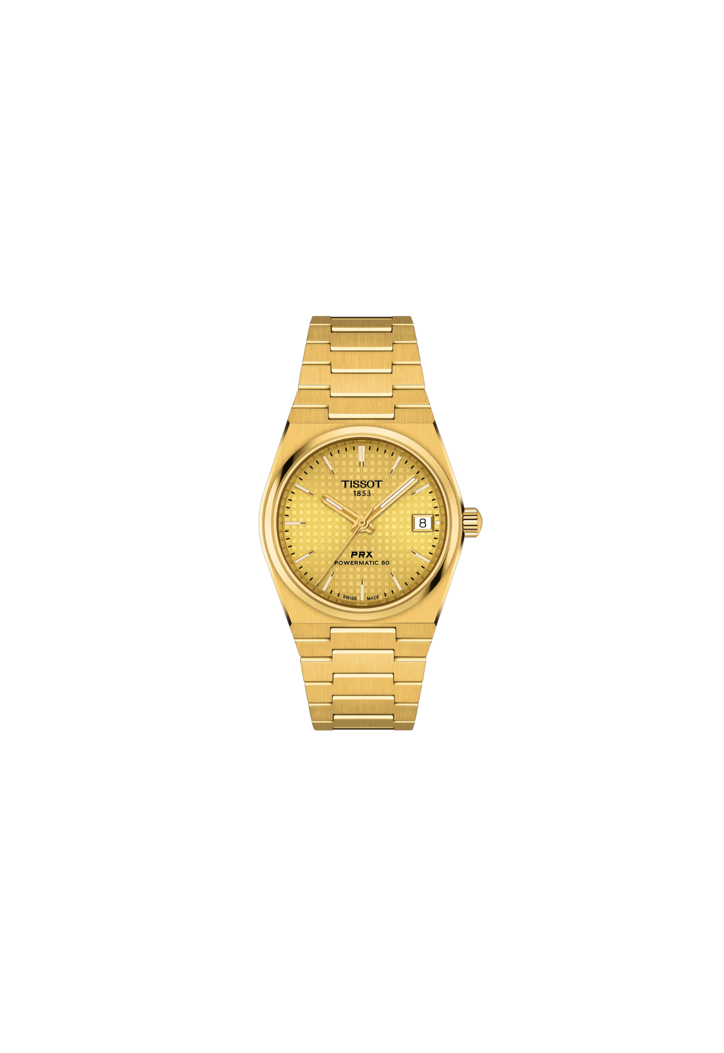 Tissot PRX Powermatic 80 automatico oro 35mm quadrante champagne T137.207.33.021.00