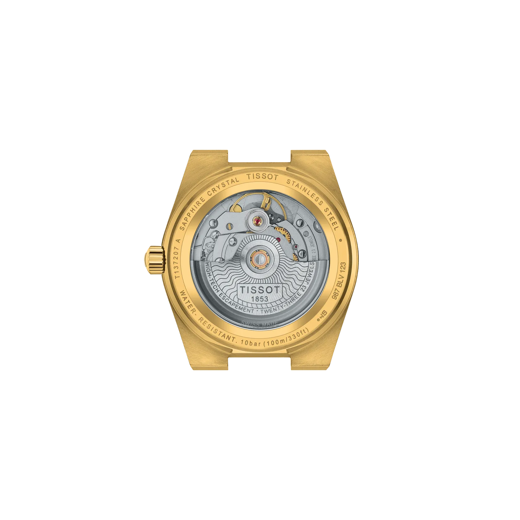 Tissot PRX Powermatic 80 automatico oro 35mm quadrante champagne T137.207.33.021.00