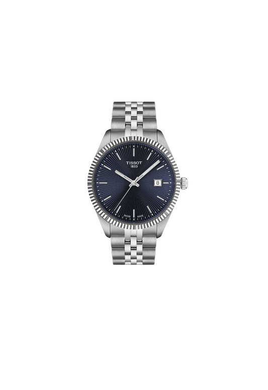 Orologio Tissot Ballade 40mm con quadrante blu e bracciale in acciaio, movimento al quarzo Swiss Made T156.410.11.041.00



