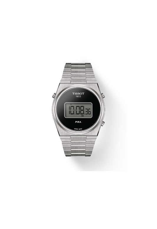 Tissot PRX Digitale Quarzo Swiss Made Nero 40mm T137.463.11.050.00 orologio acciaio uomo