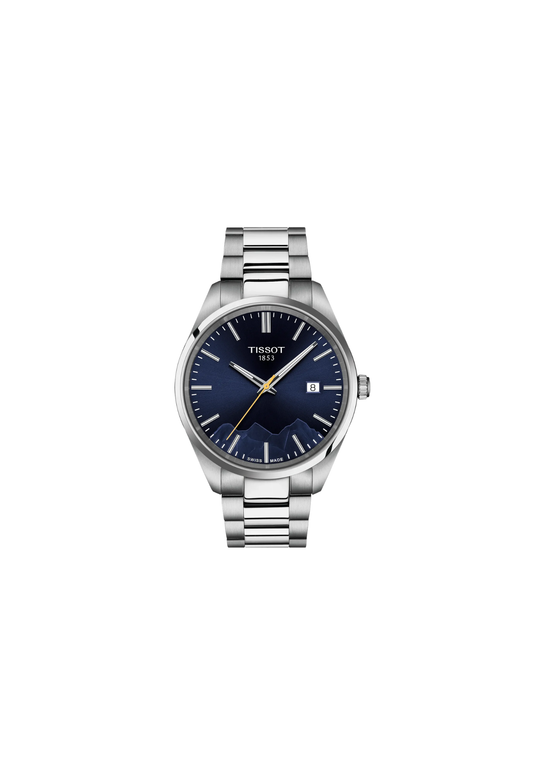 Tissot PR 100 Jungfraubahn Quarzo Swiss Made Blu 40mm T150.410.11.041.02 con cassa in acciaio 316L, vetro zaffiro e fondello inciso speciale