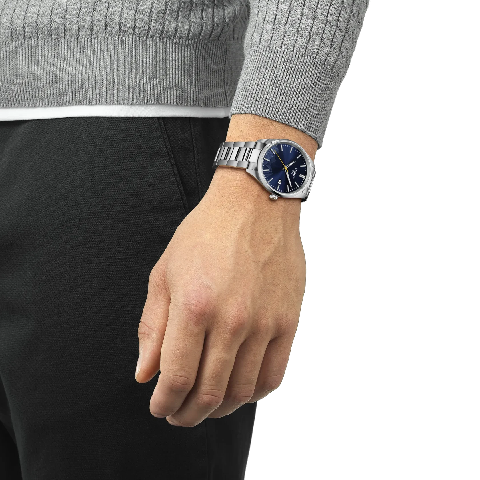 Tissot PR 100 Jungfraubahn Quarzo Swiss Made Blu 40mm T150.410.11.041.02 con cassa in acciaio 316L, vetro zaffiro e fondello inciso speciale