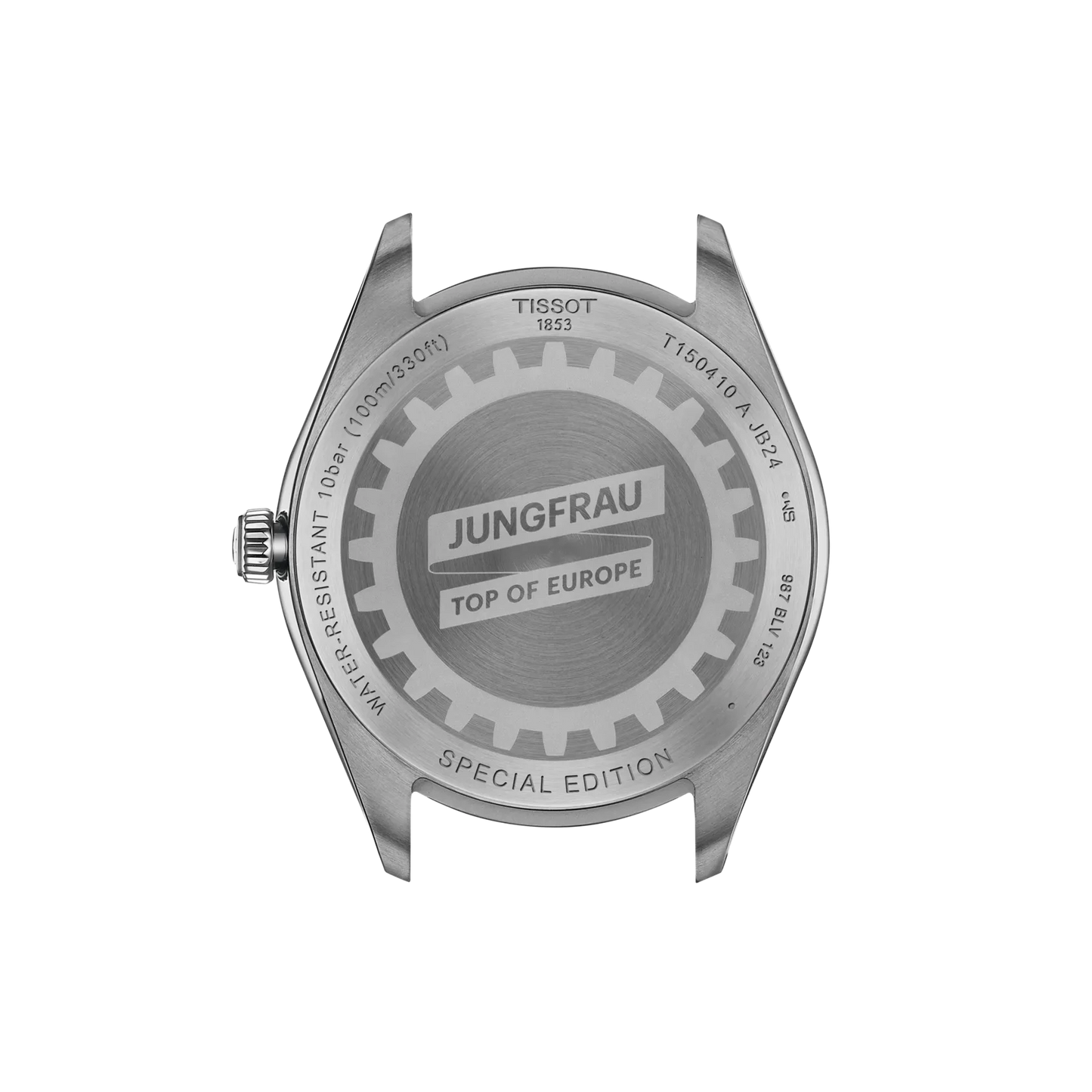 Tissot PR 100 Jungfraubahn Quarzo Swiss Made Blu 40mm T150.410.11.041.02 con cassa in acciaio 316L, vetro zaffiro e fondello inciso speciale