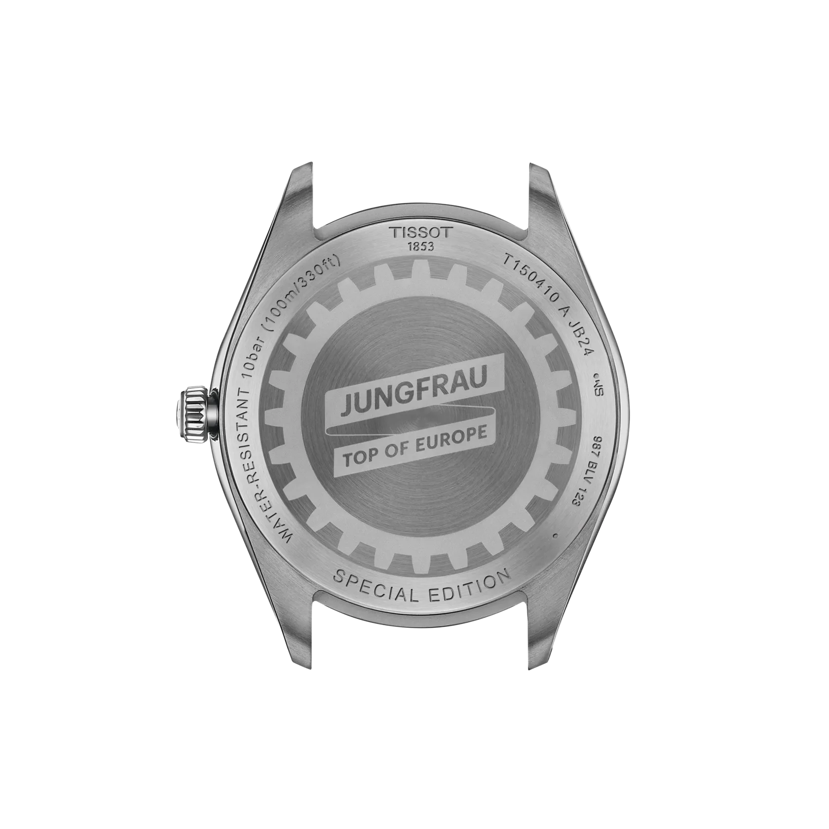 Tissot PR 100 Jungfraubahn Quarzo Swiss Made Blu 40mm T150.410.11.041.02 con cassa in acciaio 316L, vetro zaffiro e fondello inciso speciale