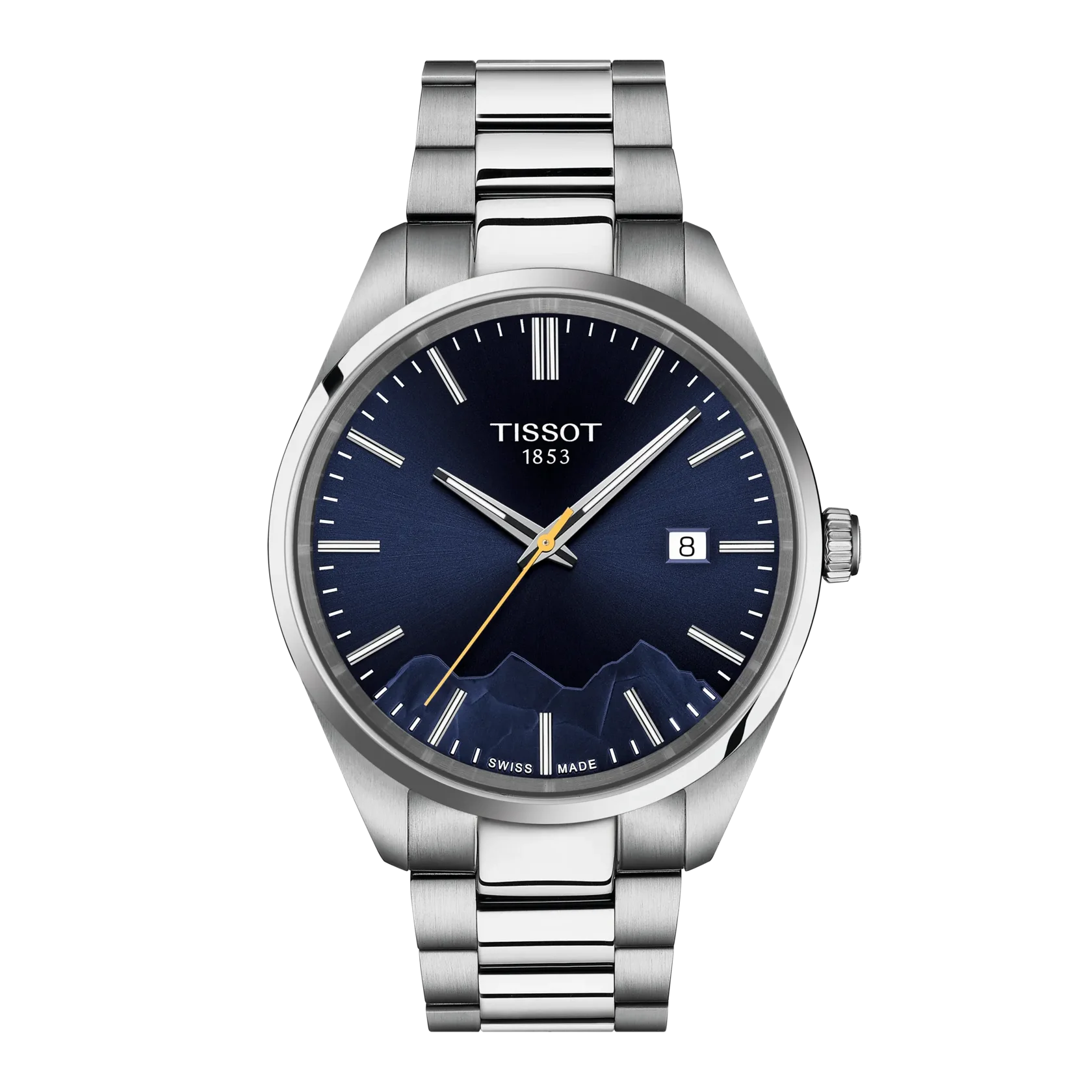 Tissot PR 100 Jungfraubahn Quarzo Swiss Made Blu 40mm T150.410.11.041.02 con cassa in acciaio 316L, vetro zaffiro e fondello inciso speciale
