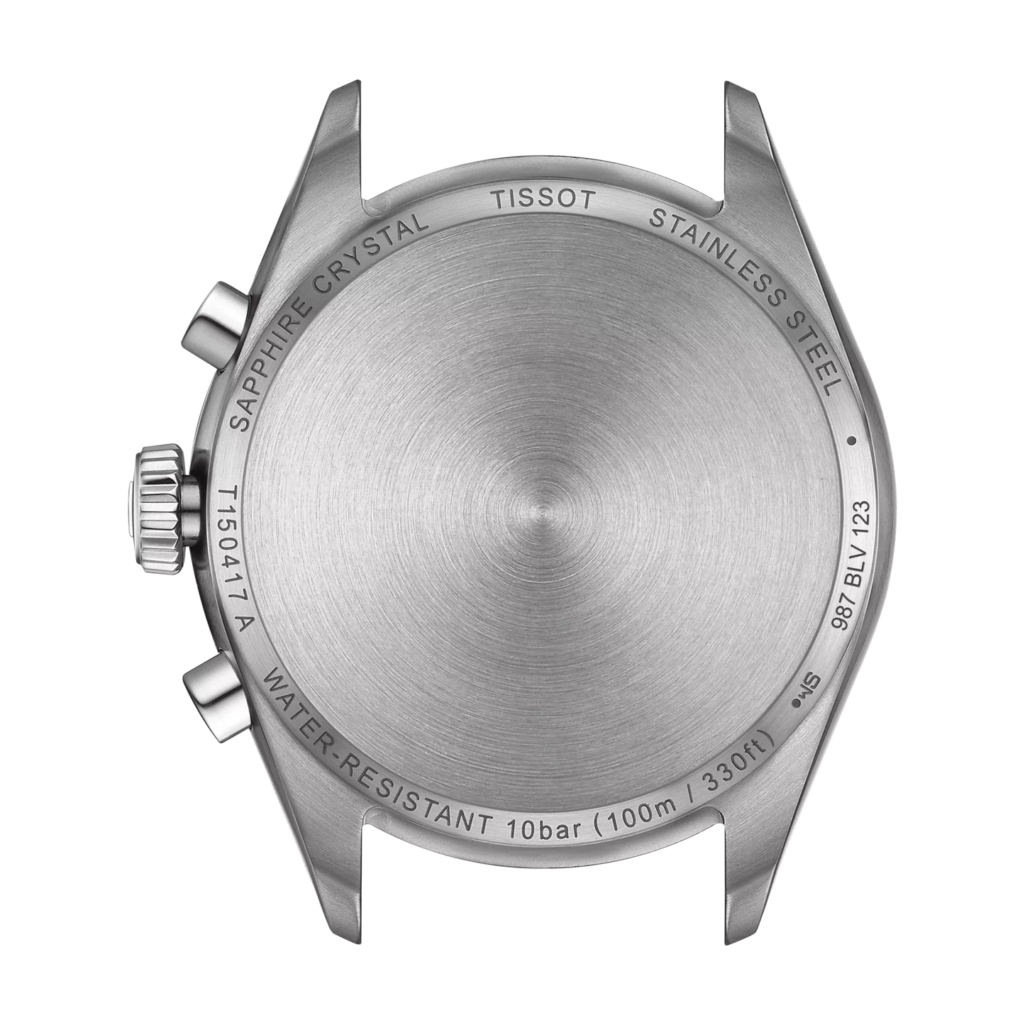 Tissot PR 100 quarzo Swiss Made 40mm T150.417.11.091.00 con quadrante verde, cronografo, vetro zaffiro e cinturino intercambiabile in acciaio

