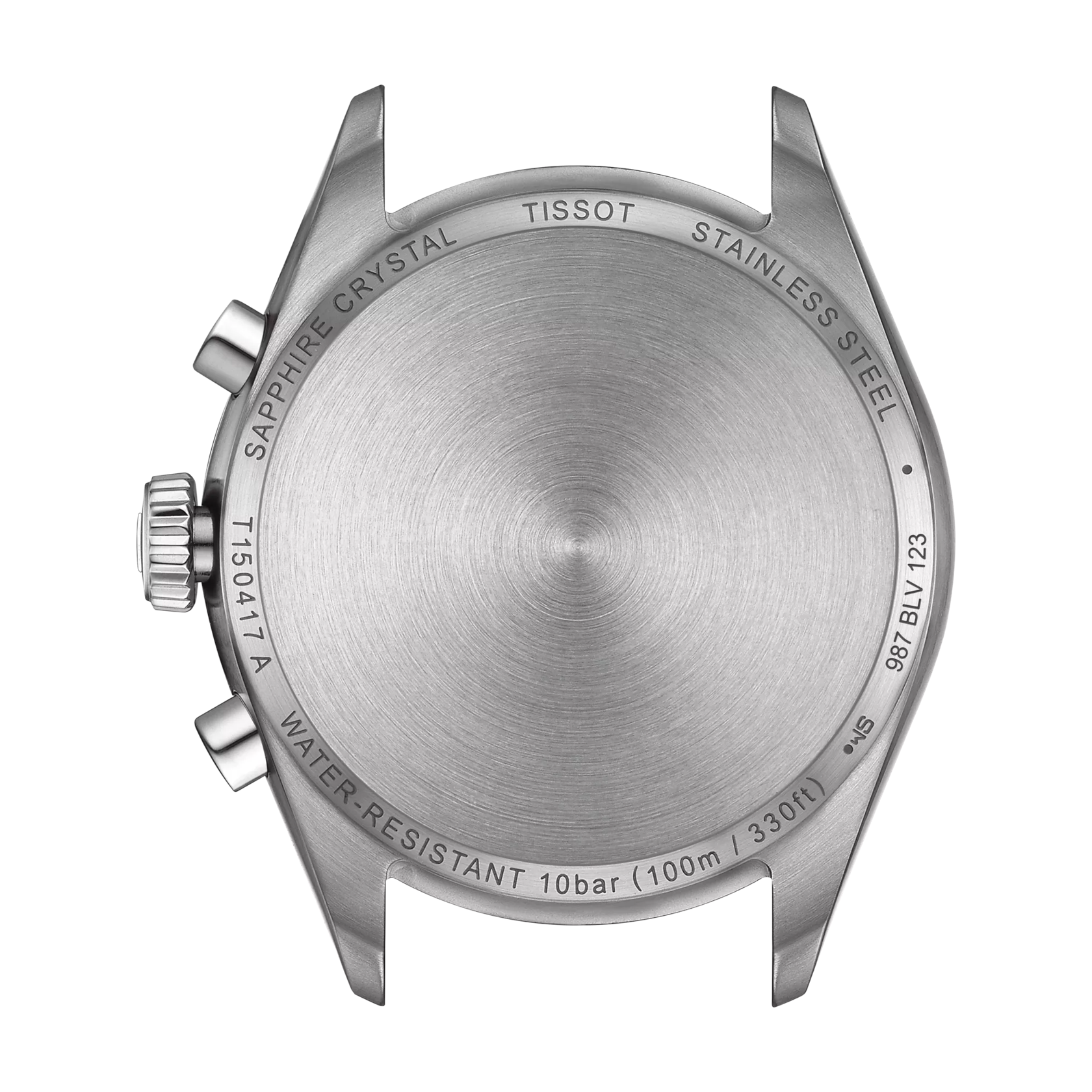 Tissot PR 100 quarzo Swiss Made 40mm T150.417.11.091.00 con quadrante verde, cronografo, vetro zaffiro e cinturino intercambiabile in acciaio

