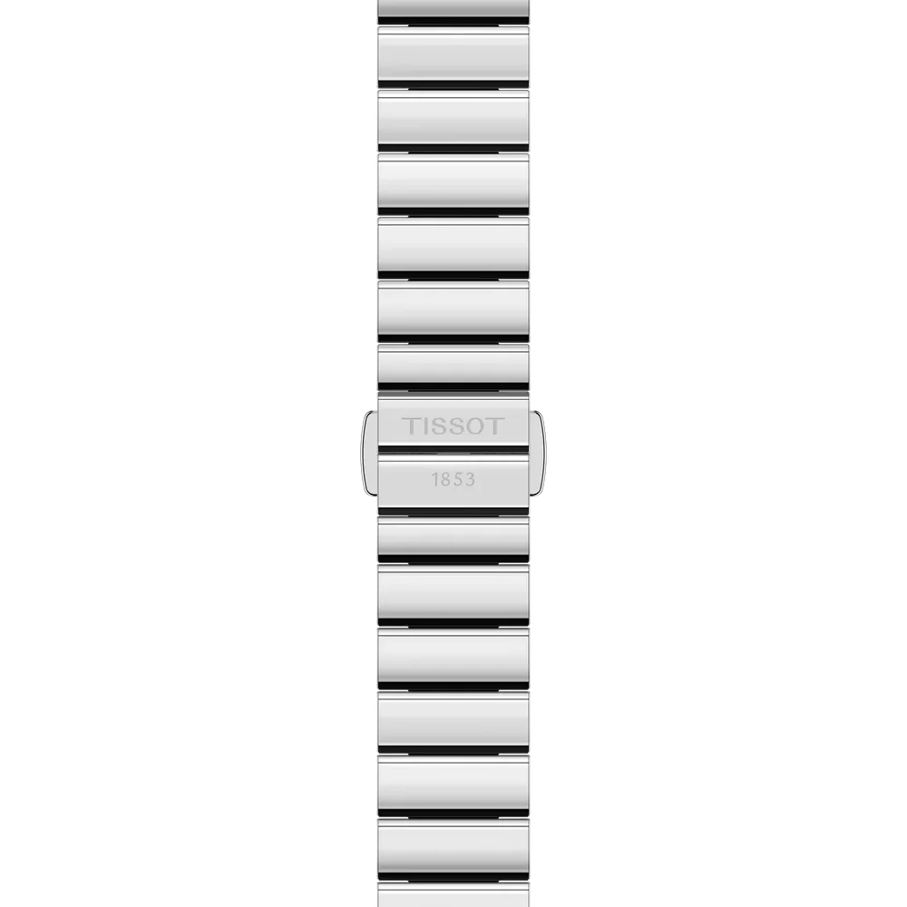 Tissot SRV 30mm quarzo Swiss Made blu rettangolare acciaio T160.110.11.043.00