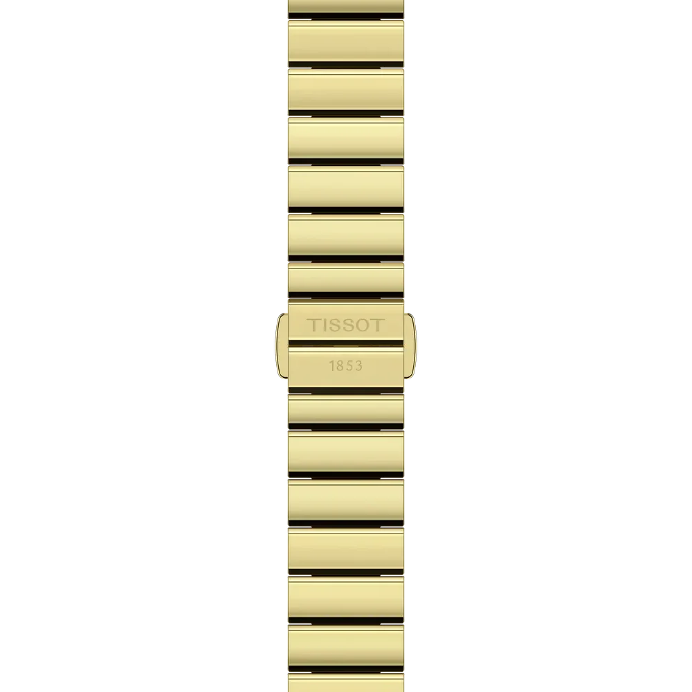 Tissot SRV quarzo Swiss Made oro champagne 30mm rettangolare T160.110.33.023.00