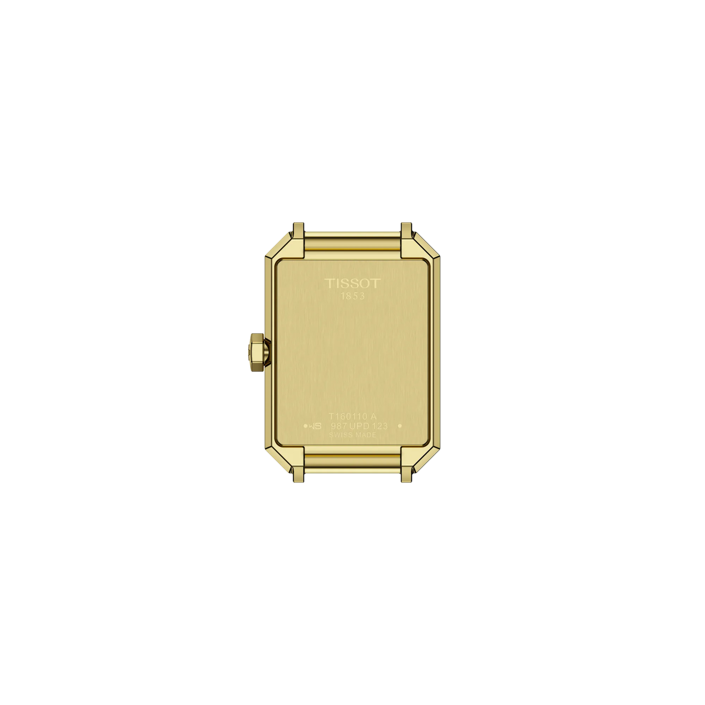 Tissot SRV quarzo Swiss Made oro champagne 30mm rettangolare T160.110.33.023.00