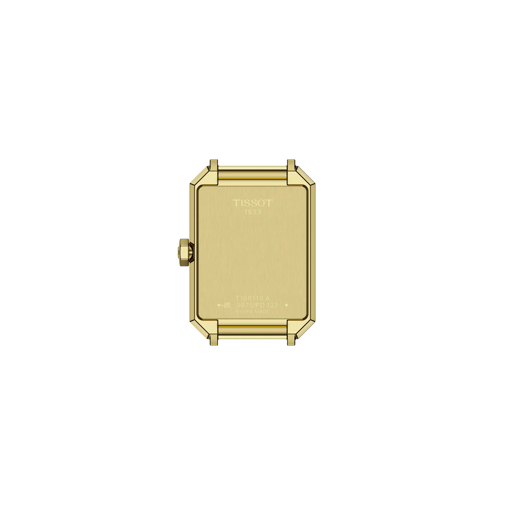 Tissot SRV quarzo Swiss Made oro champagne 30mm rettangolare T160.110.33.023.00