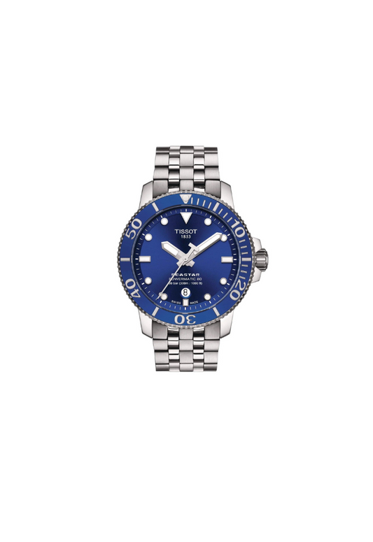 Tissot Seastar 1000 Automatic Swiss Made Blu 43mm Ref. T120.407.11.041.00 – Orologio uomo sportivo con movimento Powermatic 80 e vetro zaffiro.