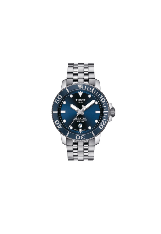 Tissot Seastar 1000 Automatic Swiss Made Blu 43mm Ref. T120.407.11.041.01 – Orologio uomo sportivo con movimento Powermatic 80 e vetro zaffiro.