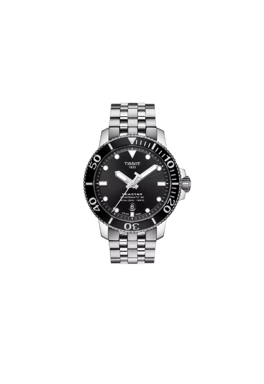 Tissot Seastar 1000 Automatic Swiss Made Nero 43mm Ref. T120.407.11.051.00 – Orologio uomo sportivo con movimento Powermatic 80 e vetro zaffiro.