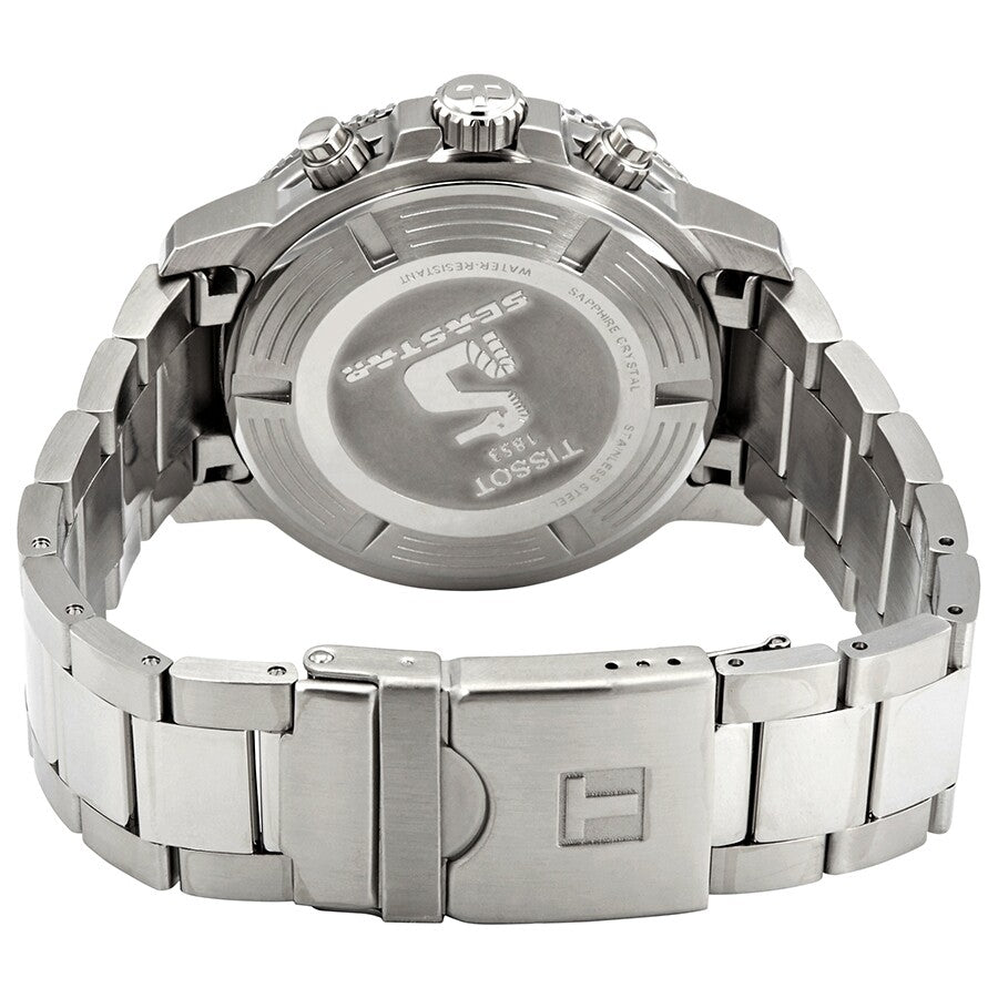Tissot Seastar 1000 Chronograph quarzo Swiss Made nero 45,5mm T120.417.11.051.00 orologio sportivo uomo con cronografo e cassa acciaio.