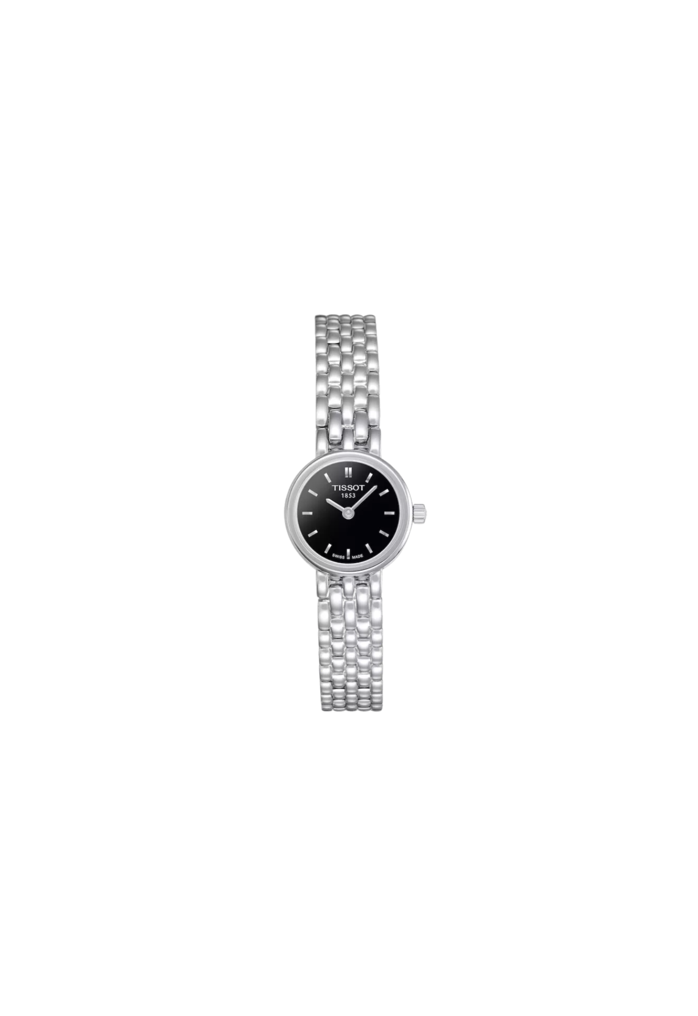 Tissot T-Lady quarzo nero 18mm acciaio inox vetro zaffiro T058.009.11.051.00