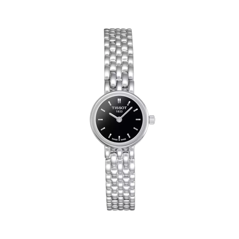 Tissot T-Lady quarzo nero 18mm acciaio inox vetro zaffiro T058.009.11.051.00