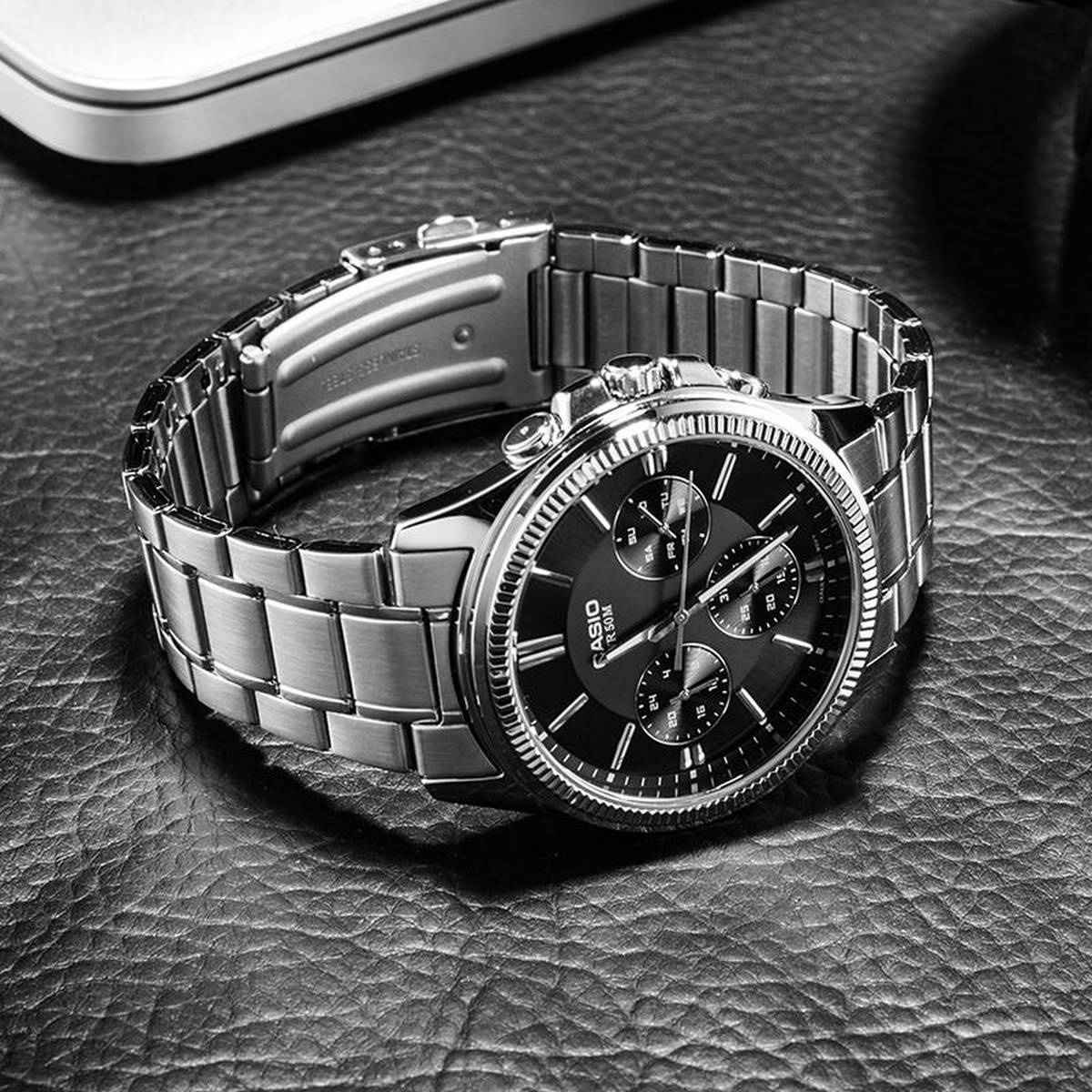 Orologio Casio MTP-1375D-1A  nero in acciaio
