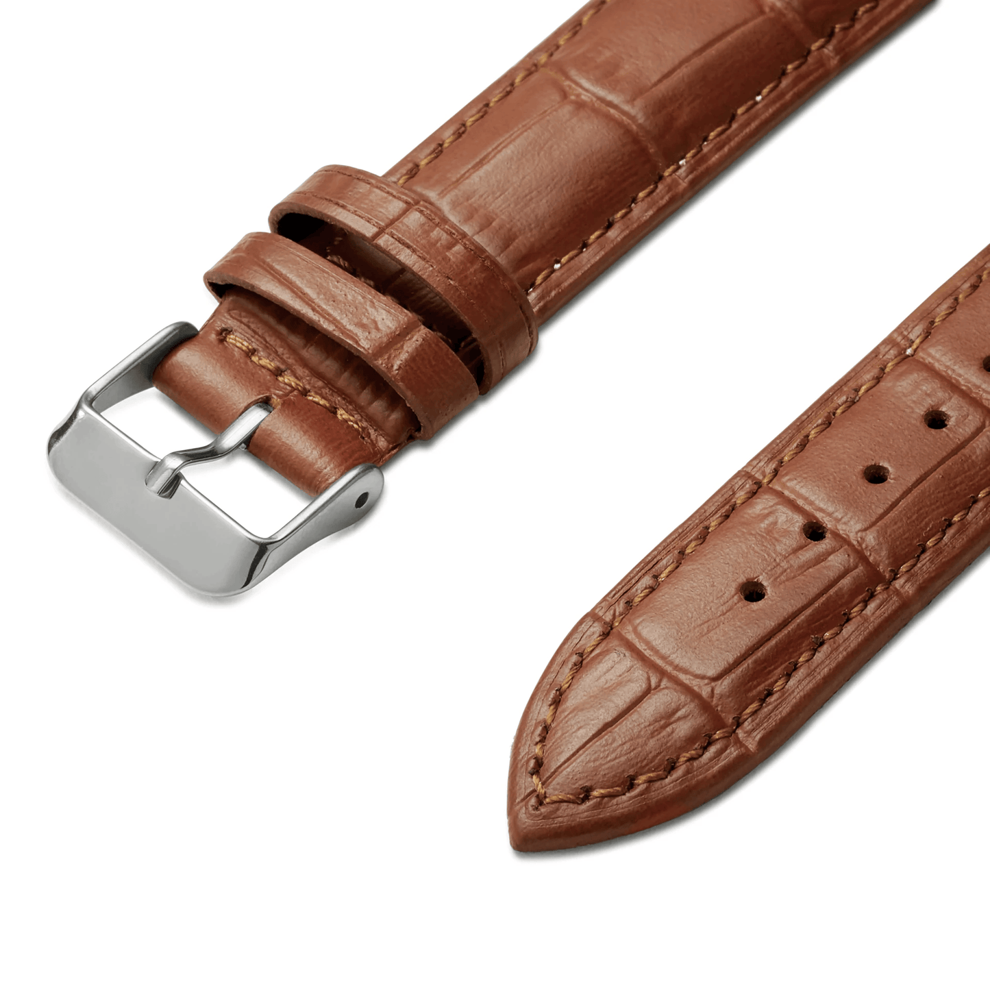 Brown leather strap – textured