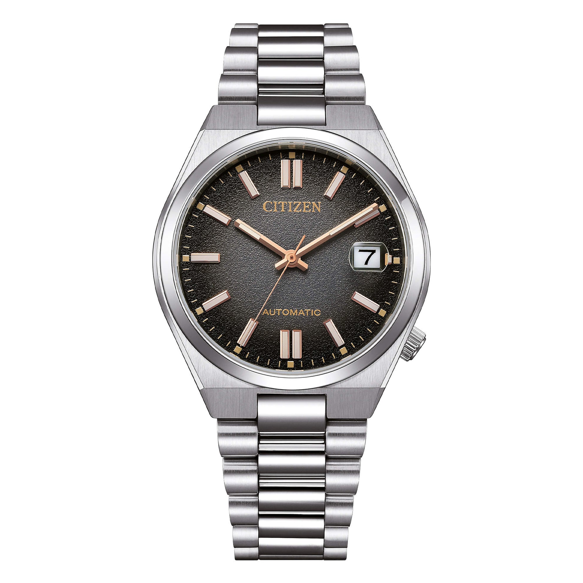 Citizen NJ0200-50E automatico 37mm quadrante nero fumé in acciaio – Codice NJ0200-50E – orologio elegante con vetro zaffiro