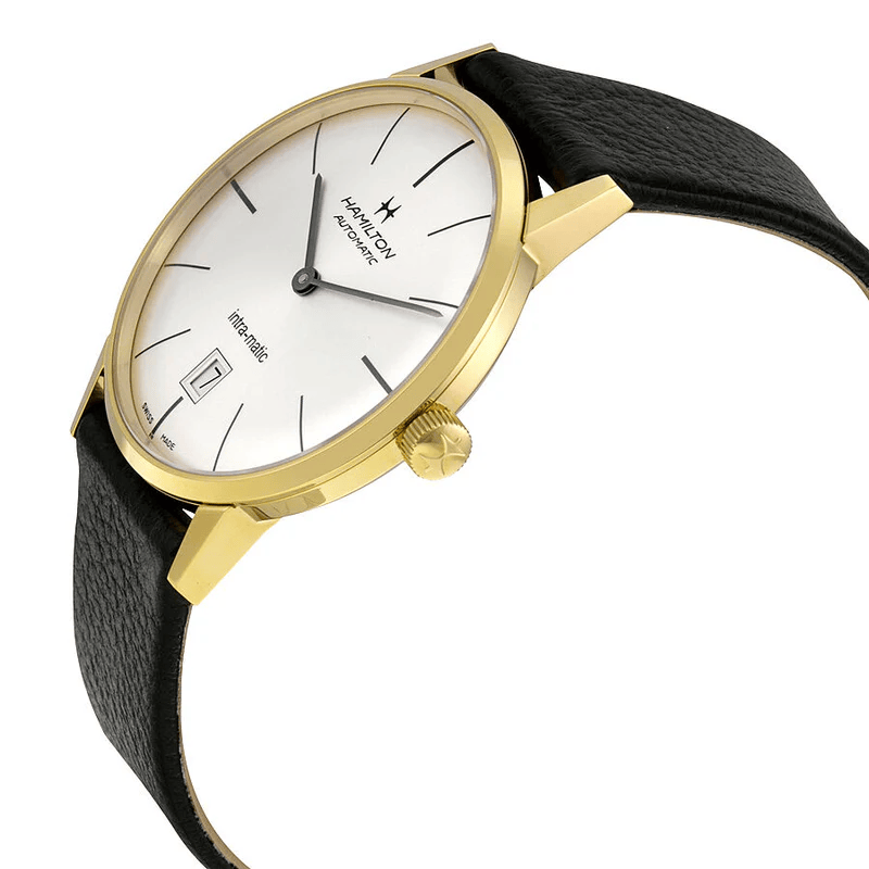 Hamilton American Classic H38475751 – Automatico vintage con quadrante argento e cassa in PVD giallo